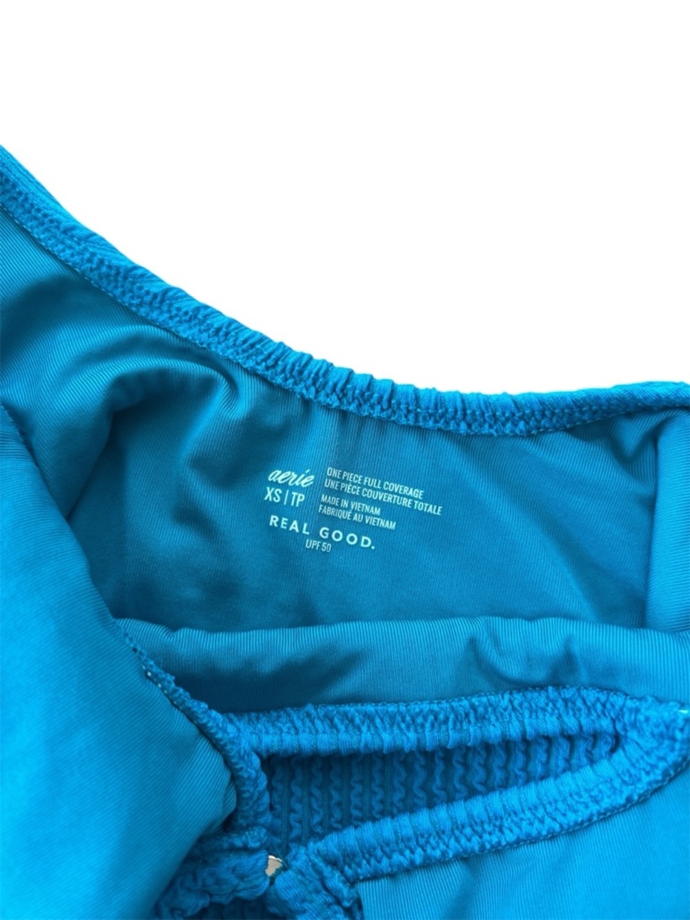 aerie Bright Blue One-Piece Swim - Picture 6 of 6